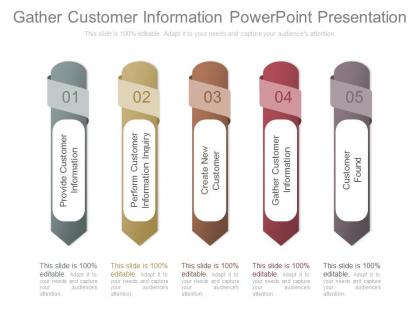 Download gather customer information powerpoint presentation