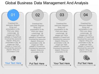 Download global business data management and analysis powerpoint template