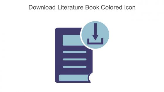 Download Literature Book Colored Icon In Powerpoint Pptx Png And Editable Eps Format