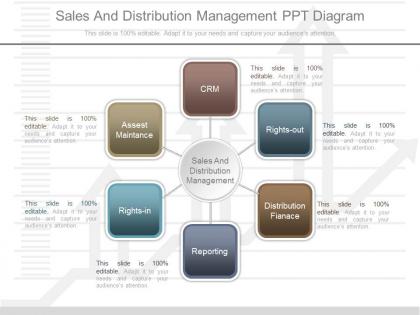 Download sales and distribution management ppt diagram