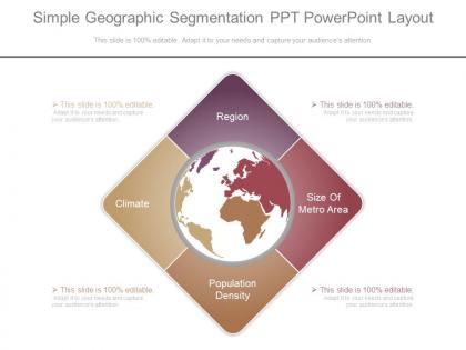 Download simple geographic segmentation ppt powerpoint layout