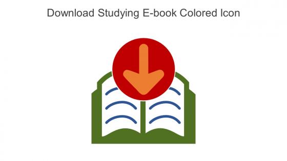 Download Studying E Book Colored Icon In Powerpoint Pptx Png And Editable Eps Format