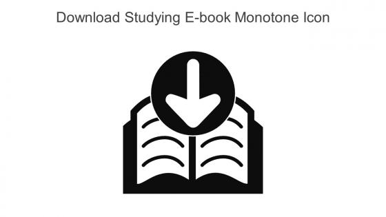 Download Studying E Book Monotone Icon In Powerpoint Pptx Png And Editable Eps Format