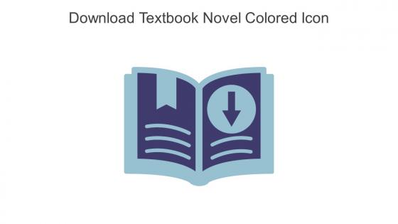 Download Textbook Novel Colored Icon In Powerpoint Pptx Png And Editable Eps Format
