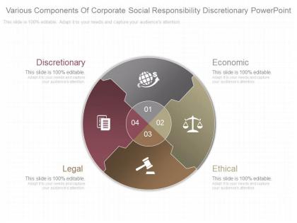 Download various components of corporate social responsibility discretionary powerpoint