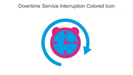 Downtime Service Interruption Colored Icon In Powerpoint Pptx Png And Editable Eps Format