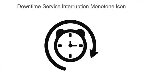 Downtime Service Interruption Monotone Icon In Powerpoint Pptx Png And Editable Eps Format