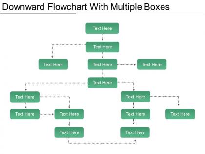 Downward flowchart with multiple boxes