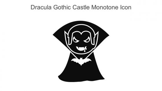 Dracula Gothic Castle Monotone Icon In Powerpoint Pptx Png And Editable Eps Format
