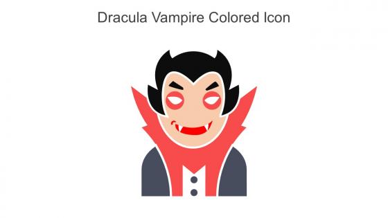 Dracula Vampire Colored Icon In Powerpoint Pptx Png And Editable Eps Format