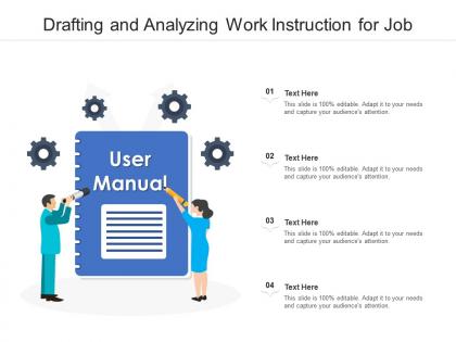 Drafting and analyzing work instruction for job