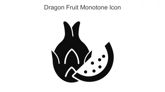 Dragon Fruit Monotone Icon In Powerpoint Pptx Png And Editable Eps Format
