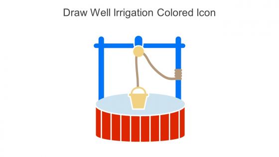 Draw Well Irrigation Colored Icon In Powerpoint Pptx Png And Editable Eps Format