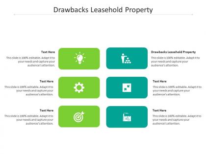 Drawbacks leasehold property ppt powerpoint presentation infographic template introduction cpb