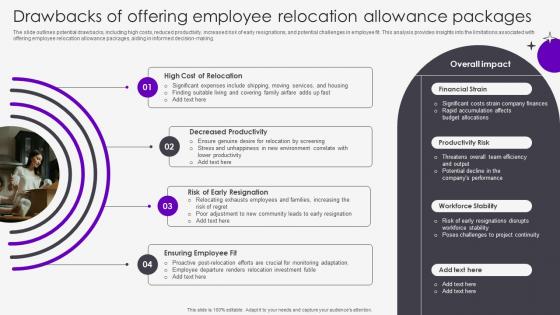 Drawbacks Of Offering Employee Relocation Allowance Packages