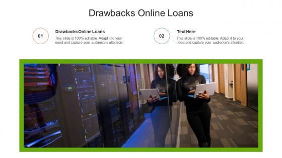 Drawbacks online loans ppt powerpoint presentation pictures styles cpb