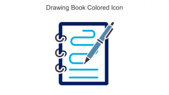 Drawing Book Colored Icon In Powerpoint Pptx Png And Editable Eps Format
