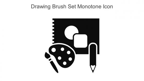 Drawing Brush Set Monotone Icon In Powerpoint Pptx Png And Editable Eps Format