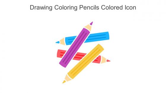 Drawing Coloring Pencils Colored Icon In Powerpoint Pptx Png And Editable Eps Format