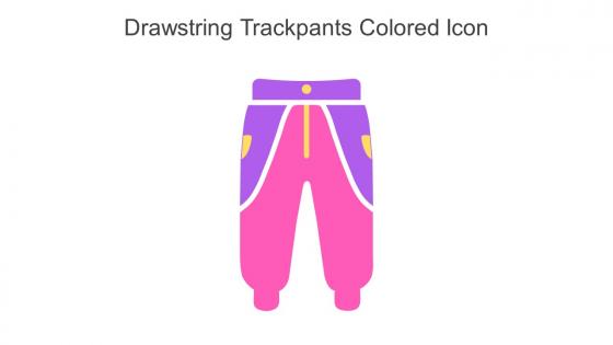 Drawstring Trackpants Colored Icon In Powerpoint Pptx Png And Editable Eps Format