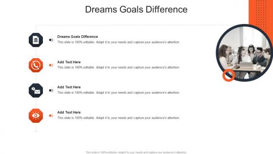 Dreams Goals Difference In Powerpoint And Google Slides Cpb