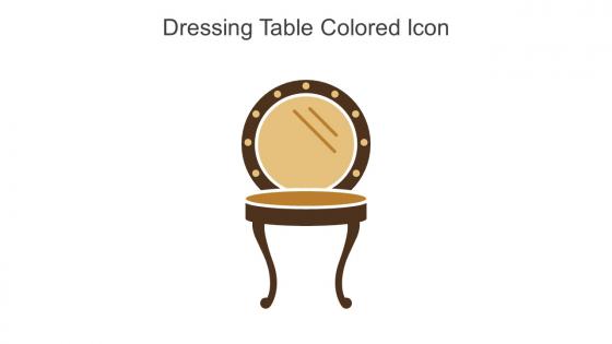 Dressing Table Colored Icon In Powerpoint Pptx Png And Editable Eps Format