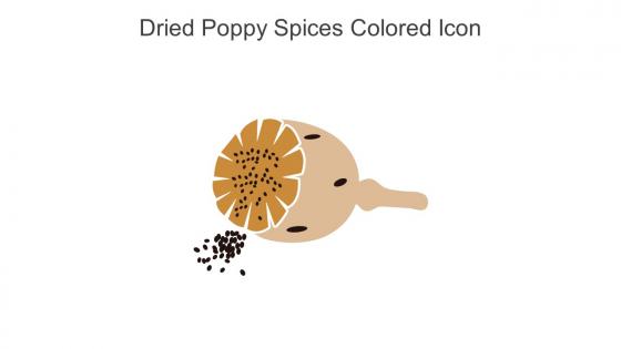 Dried Poppy Spices Colored Icon In Powerpoint Pptx Png And Editable Eps Format