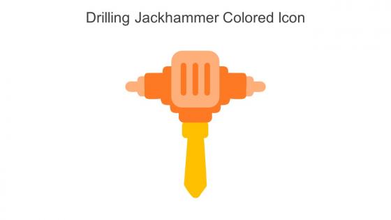 Drilling Jackhammer Colored Icon In Powerpoint Pptx Png And Editable Eps Format