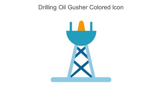 Drilling Oil Gusher Colored Icon In Powerpoint Pptx Png And Editable Eps Format