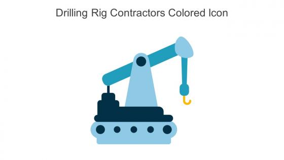 Drilling Rig Contractors Colored Icon In Powerpoint Pptx Png And Editable Eps Format