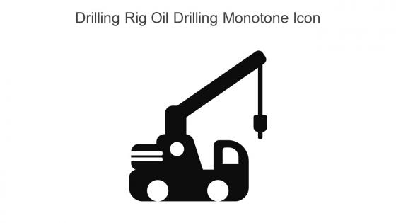 Drilling Rig Oil Drilling Monotone Icon In Powerpoint Pptx Png And Editable Eps Format
