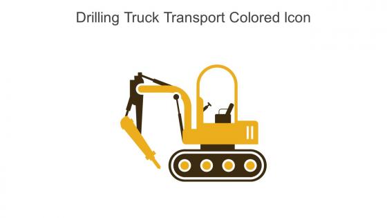 Drilling Truck Transport Colored Icon In Powerpoint Pptx Png And Editable Eps Format