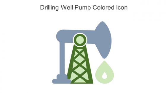 Drilling Well Pump Colored Icon In Powerpoint Pptx Png And Editable Eps Format