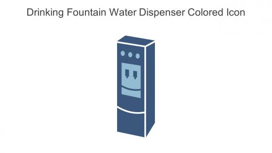 Drinking Fountain Water Dispenser Colored Icon In Powerpoint Pptx Png And Editable Eps Format