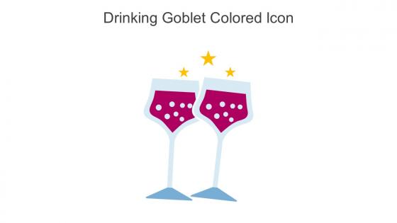 Drinking Goblet Colored Icon In Powerpoint Pptx Png And Editable Eps Format