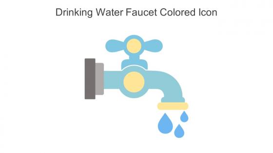 Drinking Water Faucet Colored Icon In Powerpoint Pptx Png And Editable Eps Format