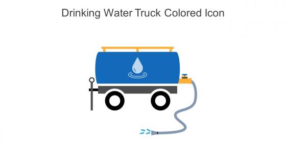Drinking Water Truck Colored Icon In Powerpoint Pptx Png And Editable Eps Format