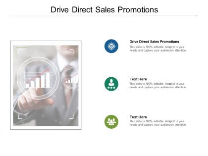 Drive direct sales promotions ppt powerpoint presentation diagram images cpb