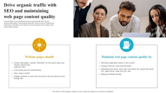 Drive Organic Traffic With Seo And Maintaining Web How To Create A Target Market Strategy Strategy Ss V