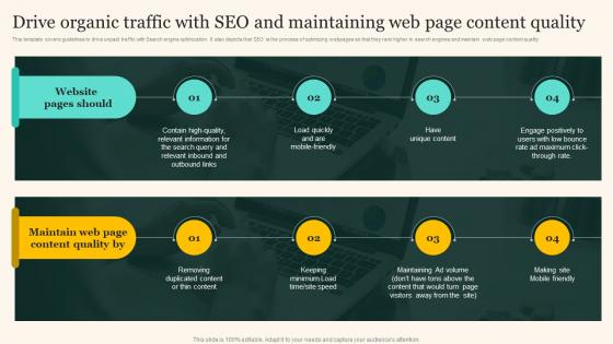Drive Organic Traffic With SEO And Maintaining Web Page Marketing Strategies To Grow Your Audience