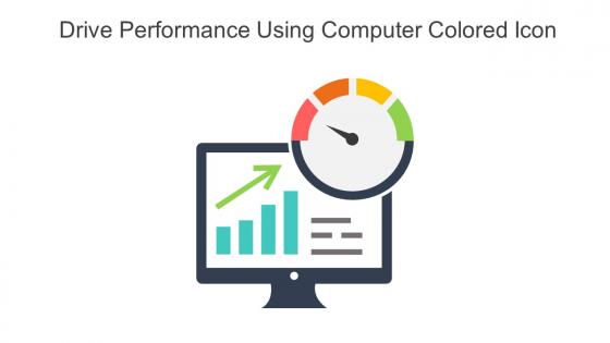 Drive Performance Using Computer Colored Icon In Powerpoint Pptx Png And Editable Eps Format