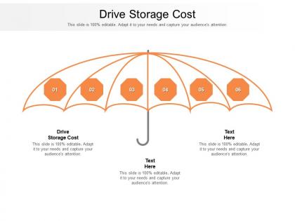 Drive storage cost ppt powerpoint presentation slides smartart cpb