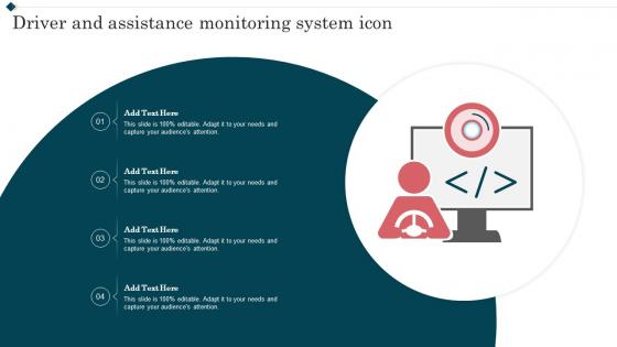 Driver And Assistance Monitoring System Icon