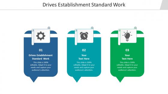 Drives establishment standard work ppt powerpoint presentation visual aids infographics cpb
