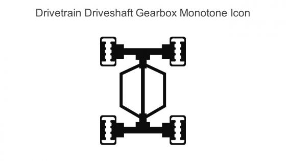 Drivetrain Driveshaft Gearbox Monotone Icon In Powerpoint Pptx Png And Editable Eps Format