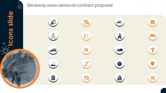 Driveway Snow Removal Contract Icons Slide Driveway Snow Removal Contract Proposal Ppt Samples