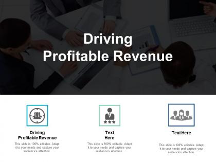 Driving profitable revenue ppt powerpoint presentation picture cpb