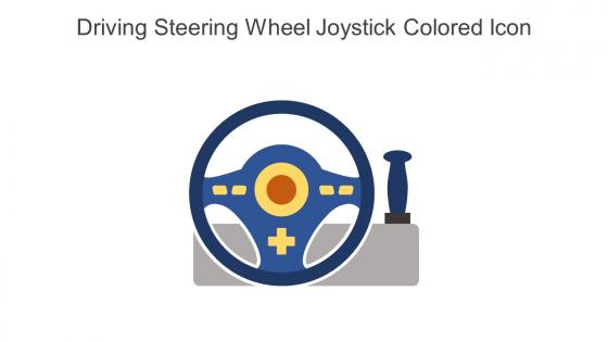 Driving Steering Wheel Joystick Colored Icon In Powerpoint Pptx Png And Editable Eps Format