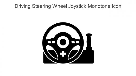 Driving Steering Wheel Joystick Monotone Icon In Powerpoint Pptx Png And Editable Eps Format