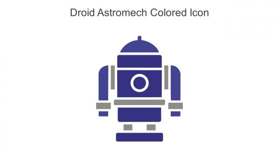 Droid Astromech Colored Icon In Powerpoint Pptx Png And Editable Eps Format